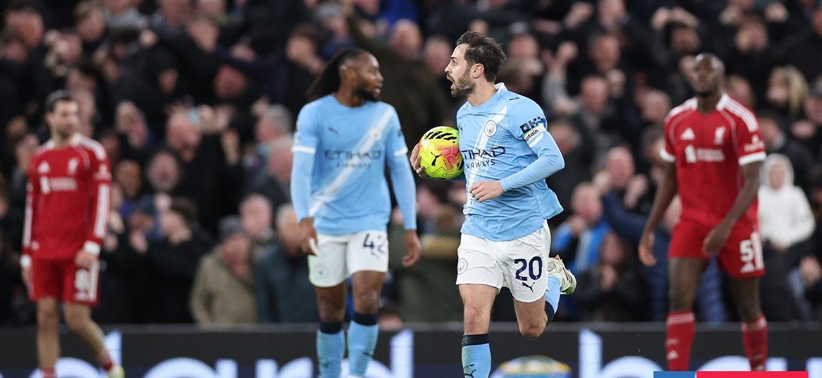 El City no se rinde: remontada agónica ante el Liverpool para seguir acechando al Arsenal