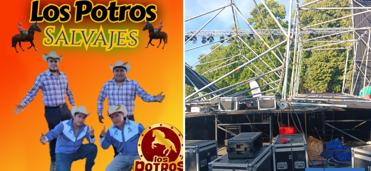 Miembro de "Los Potros Salvajes" sufre fracturas por caída de torre en Fiesta del Cordero en Galvarino