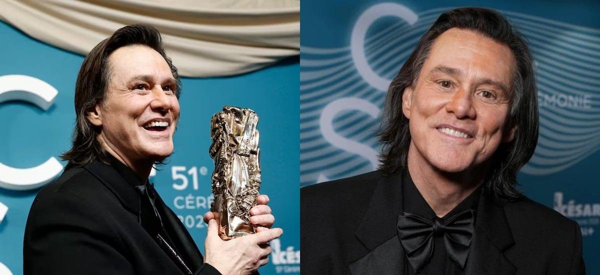 “Irreconocible”: apariencia de Jim Carrey en los Premios César desató ola de teorías conspirativas
