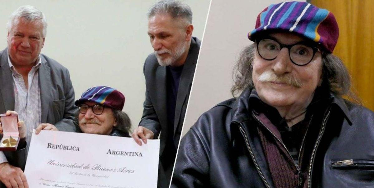 "Doctor Charly García": a sus 73 años recibió título de la U. de Buenos Aires