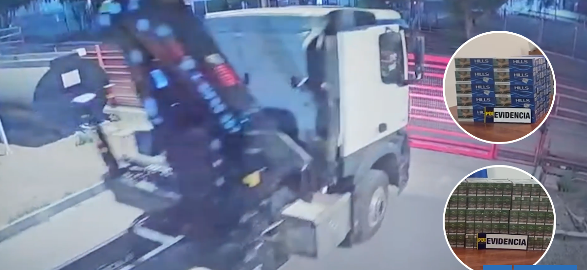 Fiscalización deja 5 detenidos e incautación de $1.500 millones de cigarrillos de contrabando en Lampa