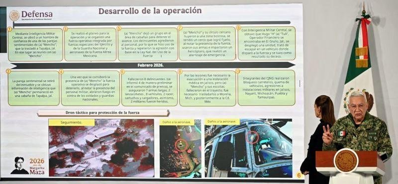 Fiscalía de México confirma la muerte de “El Mencho”, líder del Cártel Jalisco Nueva Generación