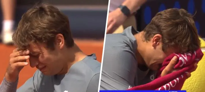 Flavio Cobolli, 16 del mundo, rompe en llanto tras aplastar a Alexander Zverev en semis del ATP 500 de Munich: Mira las imágenes