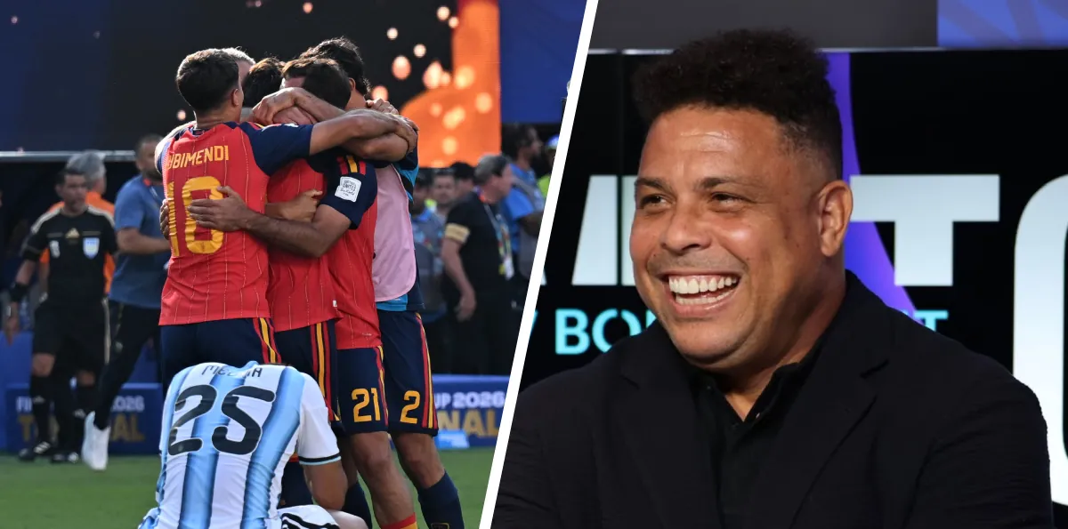 Ronaldo Nazario destacó el dominio de España sobre Argentina en la final: "Fue una paliza"