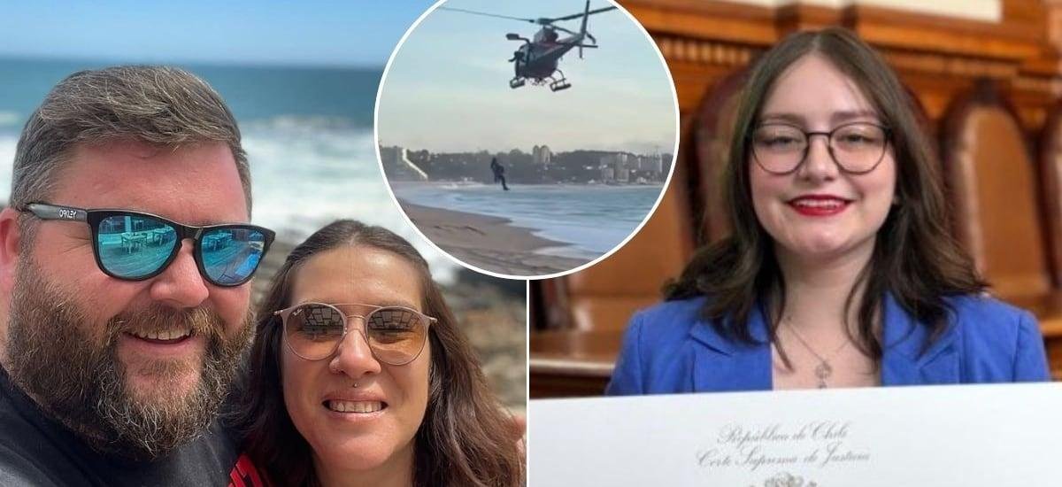 Identifican a víctimas de terrible tragedia en Algarrobo: pareja de influencers muere intentando salvar a destacada abogada