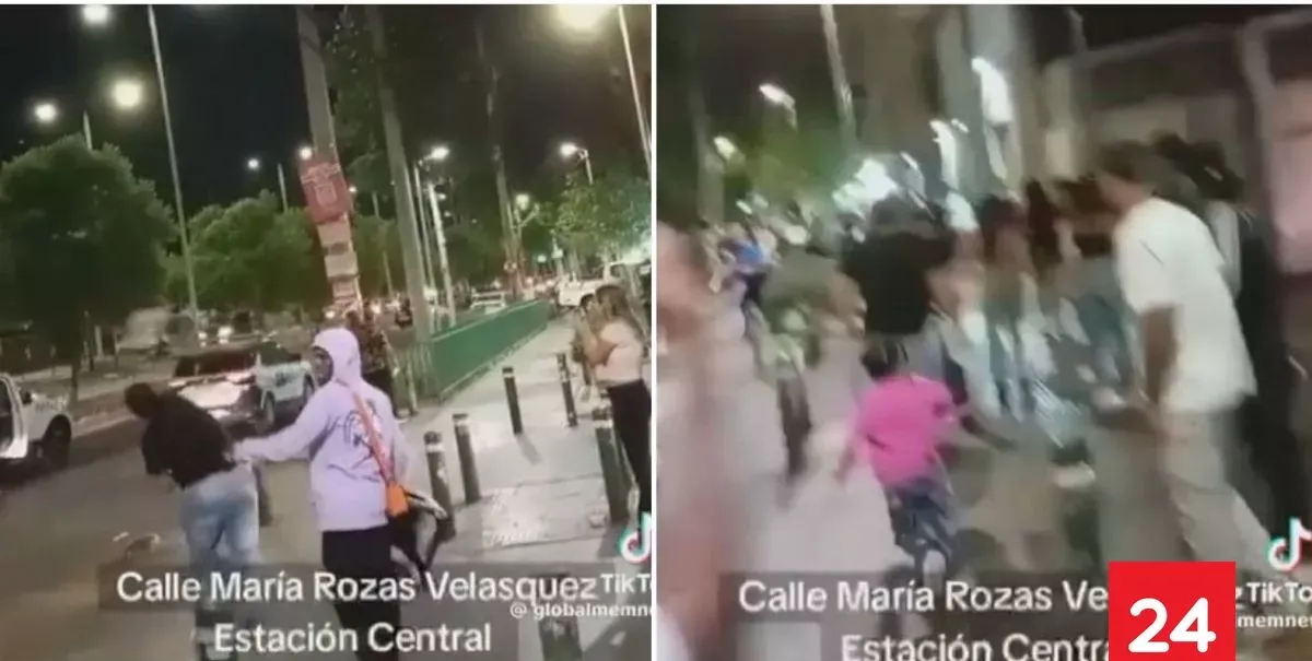 Lanzaron cilindros de gas: los videos de la violenta agresión a funcionarios municipales en Estación Central