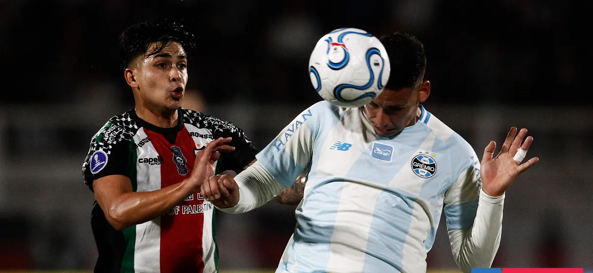 Palestino aguantó ante Gremio e igualó en debut de DT en Sudamericana: Pérez tapó penales y fue figura