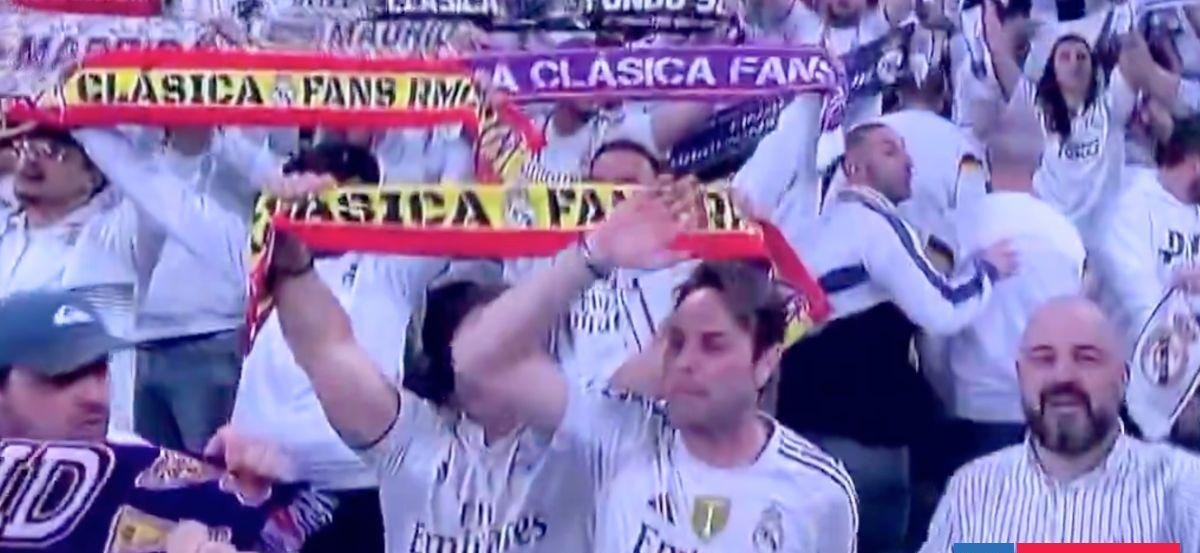 Escándalo en Champions: echan a fanático del Madrid del ’Bernabéu’ tras hacer el saludo nazi a cámara