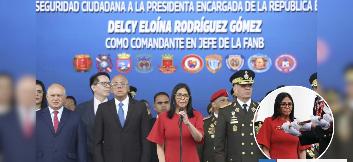 FF.AA de Venezuela reconoce a Delcy Rodríguez como comandante en jefe y chavismo declara su lealtad