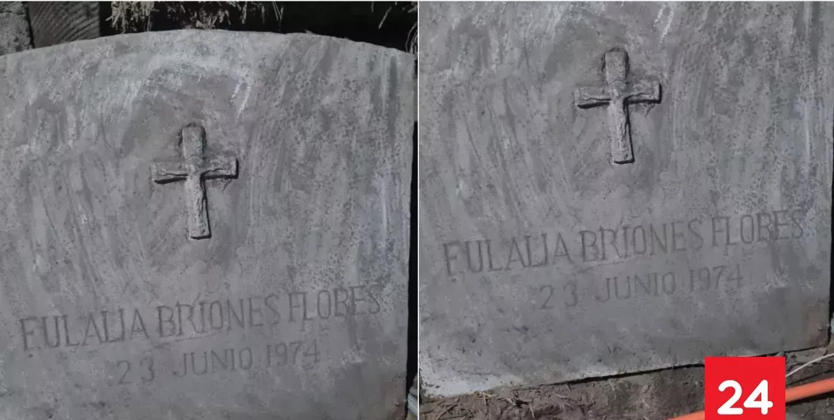 Encuentran antigua lápida y osamentas en casa centenaria de Providencia