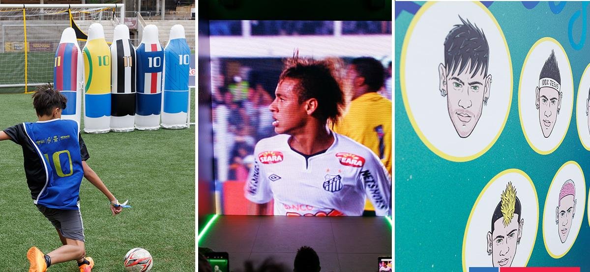 Mientras sigue lesionado y lejos del Scratch: Neymar inaugura exposición interactiva con su vida