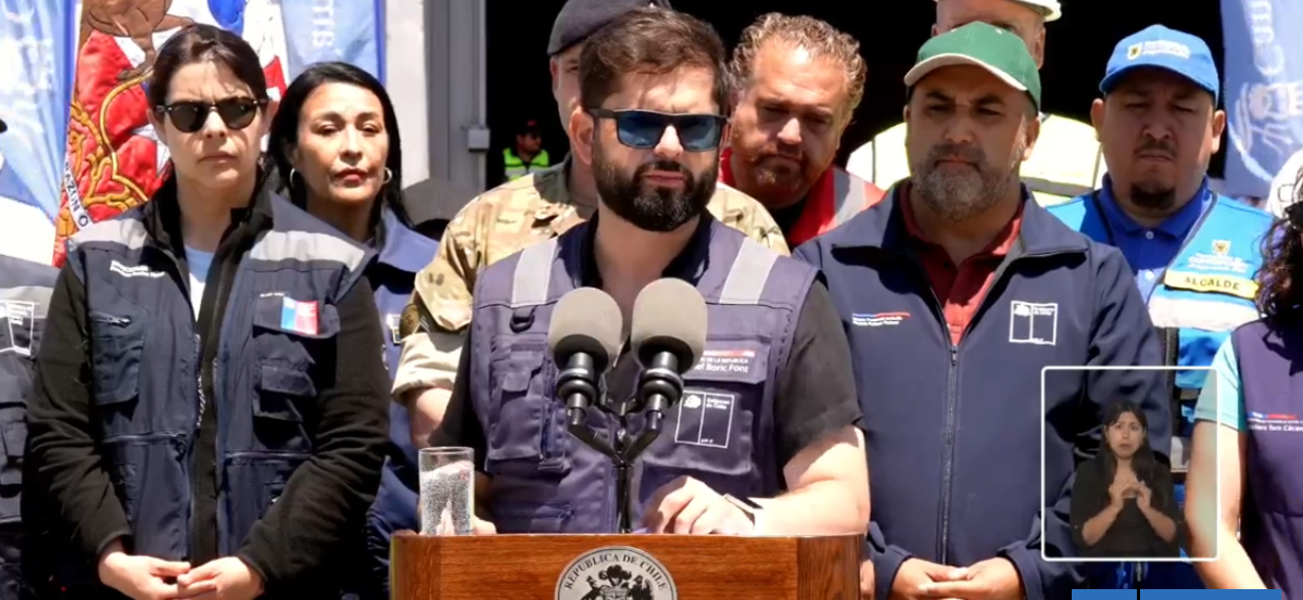 Boric por ayuda tras incendios forestales: "Estamos poniendo foco en medidas económicas inmediatas"