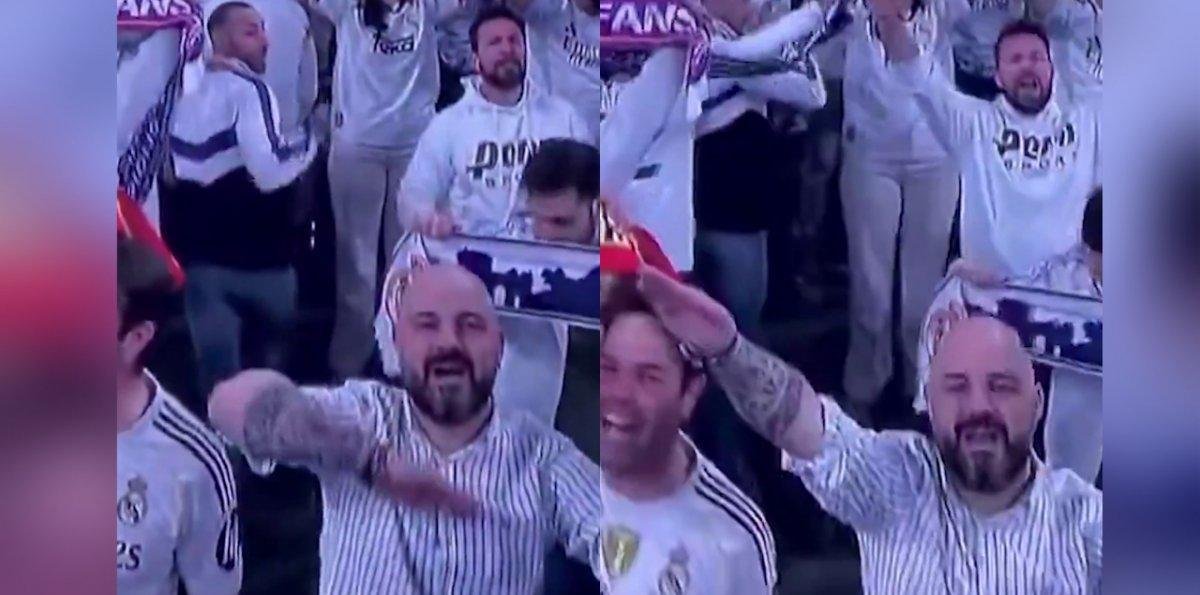 Real Madrid expulsó a un hincha del "Bernabéu" por hacer el saludo nazi en el partido ante Benfica