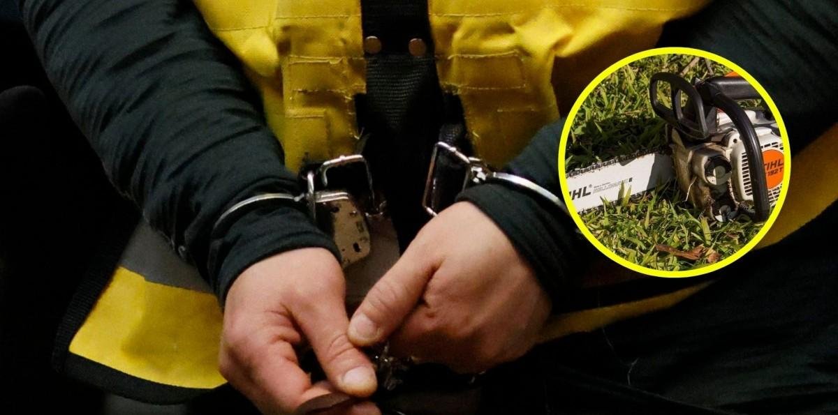 Brutal caso de maltrato animal: Hombre en estado de ebriedad ataca con una motosierra a un perro en Los Ángeles