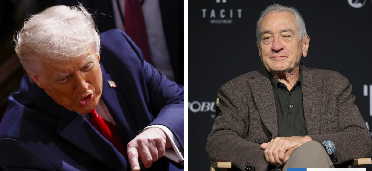 Donald Trump arremete contra Robert De Niro tras sus dichos: lo tachó de "mentalmente inestable"