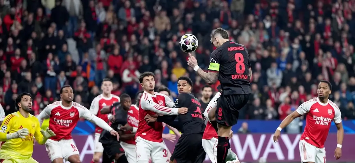 Champions League: Arsenal salva el invicto con un postrero empate en Leverkusen y queda a un paso de cuartos de final