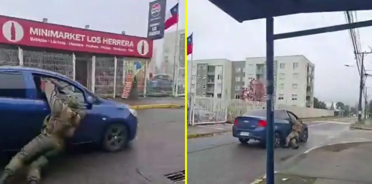 Arrastró por casi dos kilómetros a un carabinero y hoy está imputado por homicidio frustrado en prisión preventiva