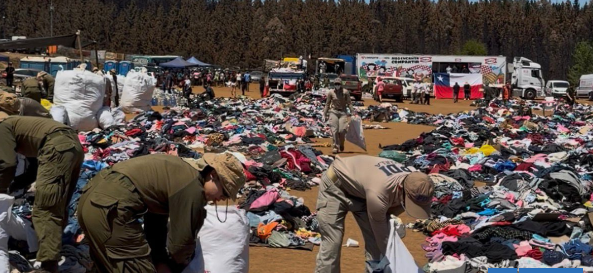 Carabineros y PDI retiran más de 10 toneladas de ropa en Penco y Tomé para prevenir riesgos sanitarios