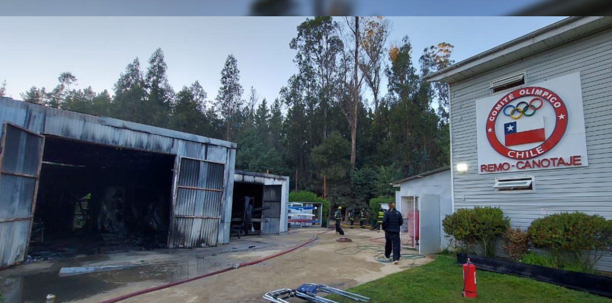 IND comprometió recursos tras incendio en centro de remo del Team Chile