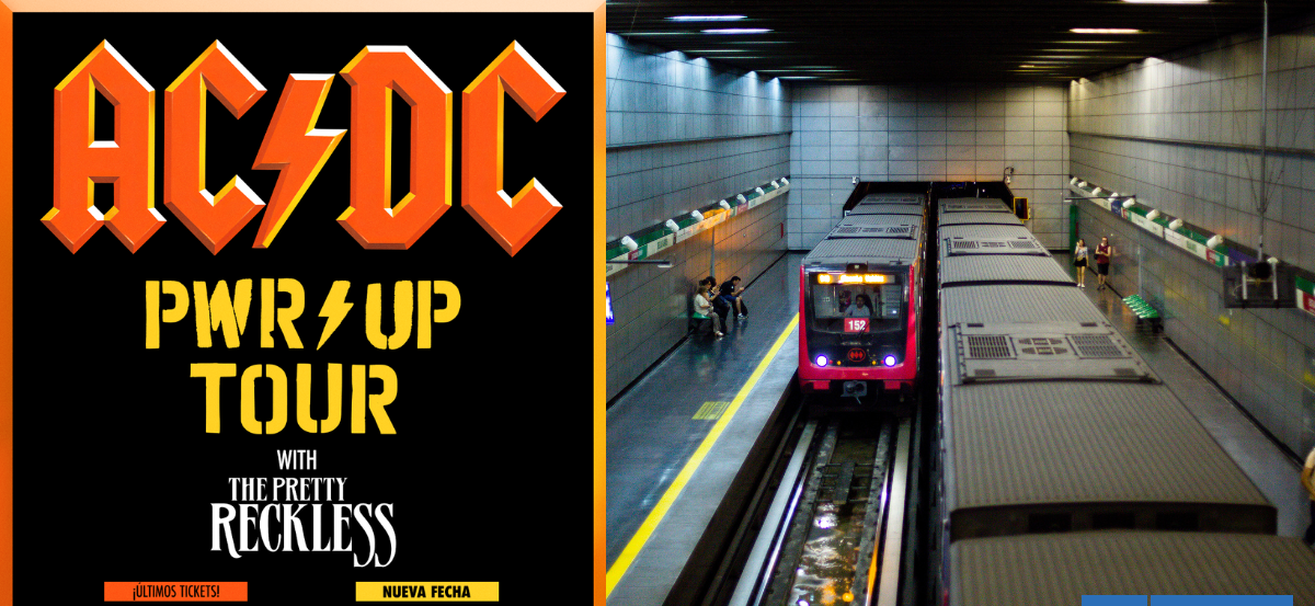 Revisa el horario extendido de Metro por concierto de AC/DC de este miércoles: habrá refuerzo de buses