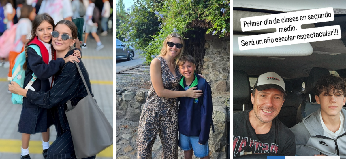 "Foto en la puerta, cada vez puedo entrar menos": las postales de los famosos en la vuelta a clases