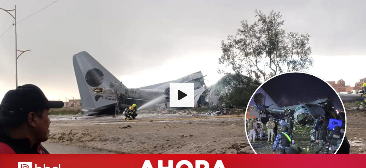 Al menos 15 muertos tras accidente de avión militar en Bolivia: alrededor de 15 vehículos afectados