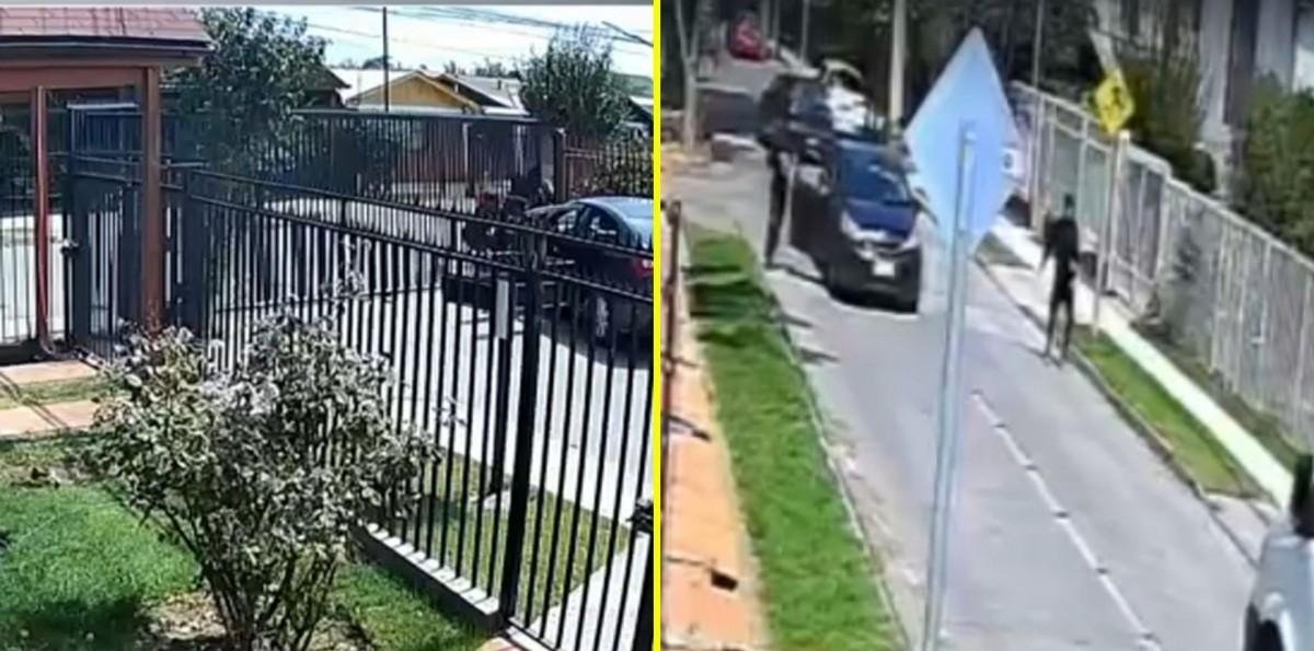 Derribaron portón al huir: Vecinos frustran turbazo en Maipú enfrentando a los delincuentes