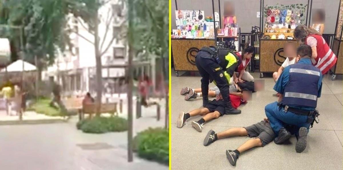 Violento turbazo en tienda de celulares en Providencia: Banda robó 12 teléfonos y tres de ellos fueron detenidos en el Metro