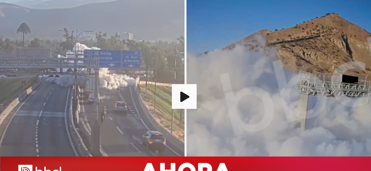 VIDEO | Cámaras captan momento exacto de accidente y explosión de camión Gasco en autopista de Renca
