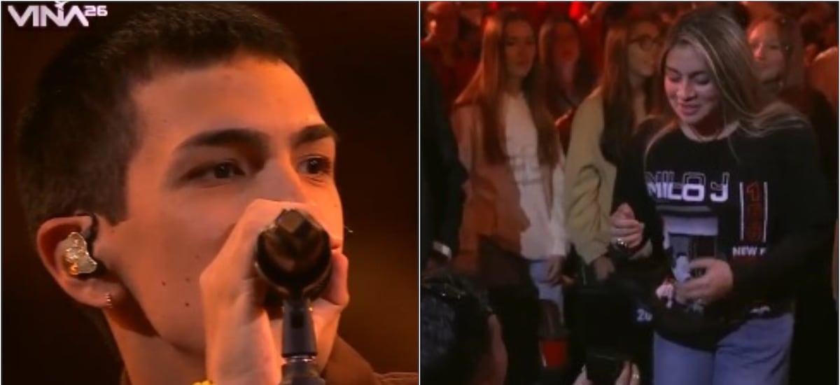 “¡No me la contés!”: pareja de influencers chilenos sorprendieron al comprometerse en medio del show de Milo J en Viña 2026