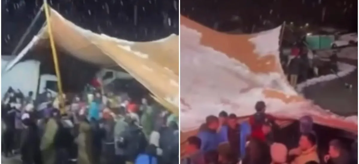 Durante el sistema frontal en Ñuble: carpa colapsó sobre los asistentes de un evento en Las Trancas