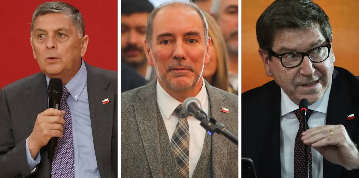 Los tres biministros de Kast: Claudio Alvarado, Louis de Grange y Daniel Mas