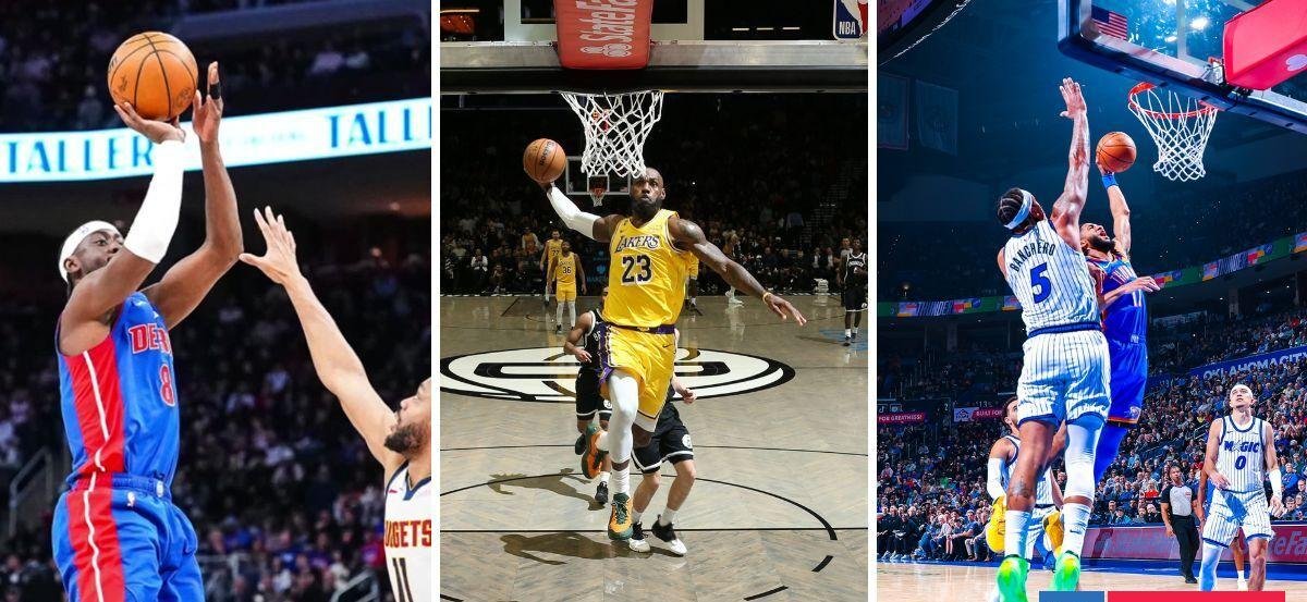 Pistons y Thunder no fallan y siguen líderes de la NBA: LeBron James guió paliza de Lakers a Nets