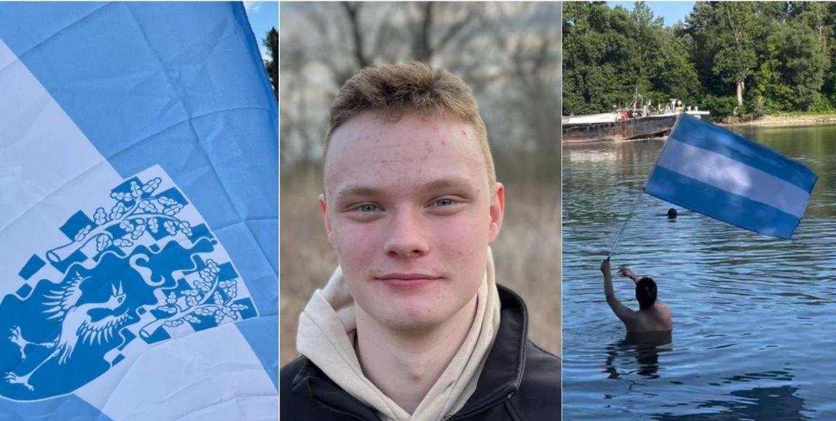 Bandera y pasaporte independiente: la historia del joven que "fundó" su propio país