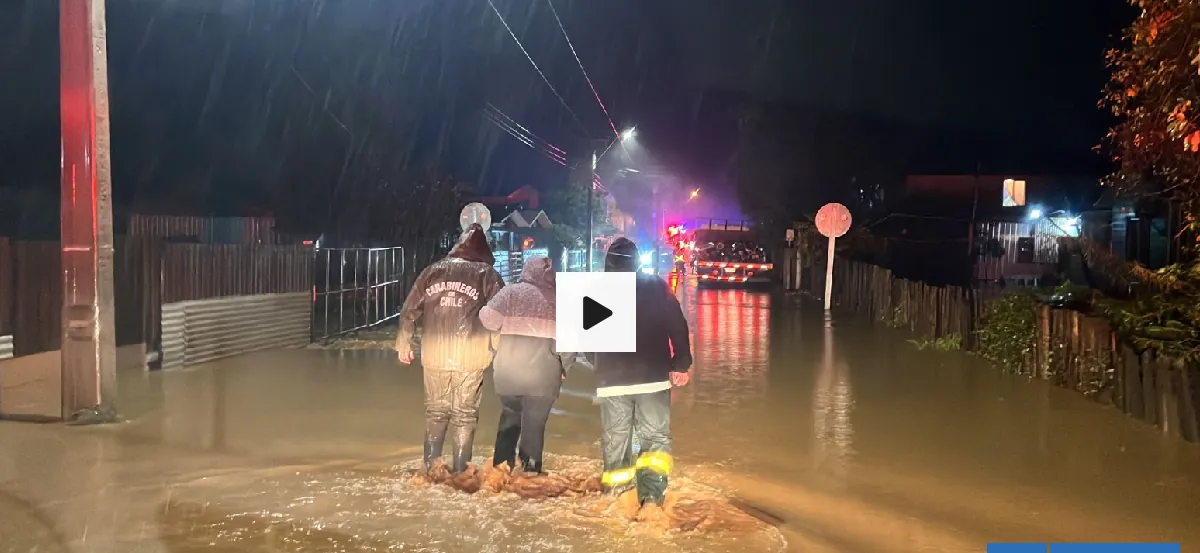 Crecida de río obliga a activar mensajería SAE y declarar Alerta Amarilla para Arauco