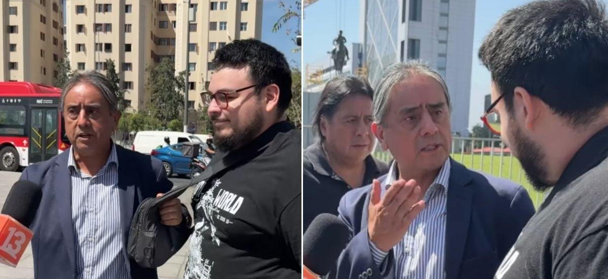 Le pegó feroz retada pero hubo final inesperado: el encontrón entre Aucán Huilcamán y un joven por estatua de Baquedano
