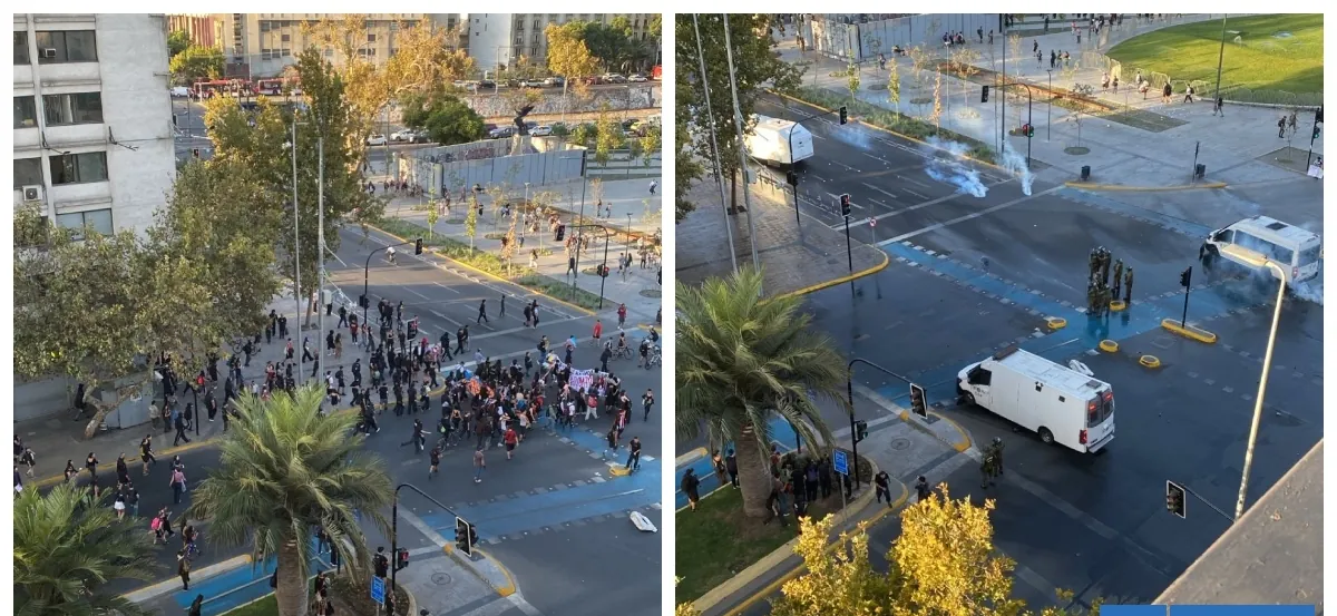 Reportan primeros incidentes en Plaza Italia durante gobierno de Kast