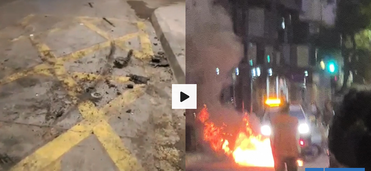 Vecinos incendian moto en plena calle de Santiago: habría pertenecido a presuntos motochorros