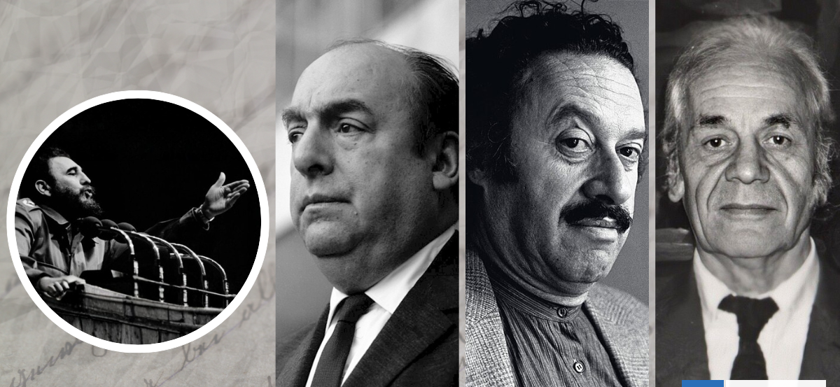 Neruda, Lihn y Parra versus Fidel Castro