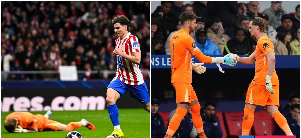 Nunca antes visto en Champions: arquero del Tottenham recibió tres goles en 16 minutos y DT lo sacó