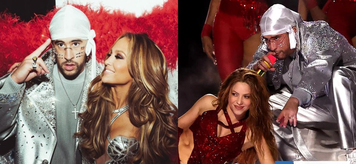 "Todos estamos contigo": Jennifer López y Shakira mandan su apoyo a Bad Bunny por el Super Bowl