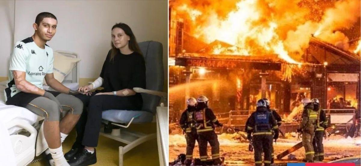 Futbolista relató cómo salvó su vida y la de su novia en trágico incendio de Año Nuevo en Suiza
