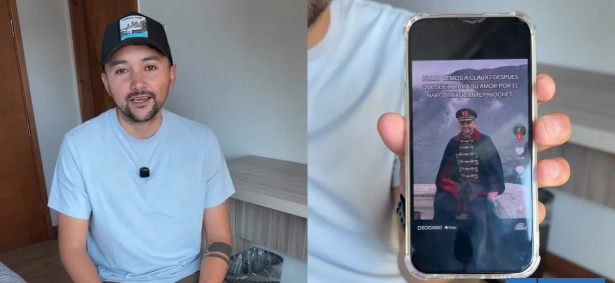 "Pura maldad": Influencer Claux acusa que foto disfrazado de Pinochet y con Kast son hechas por IA