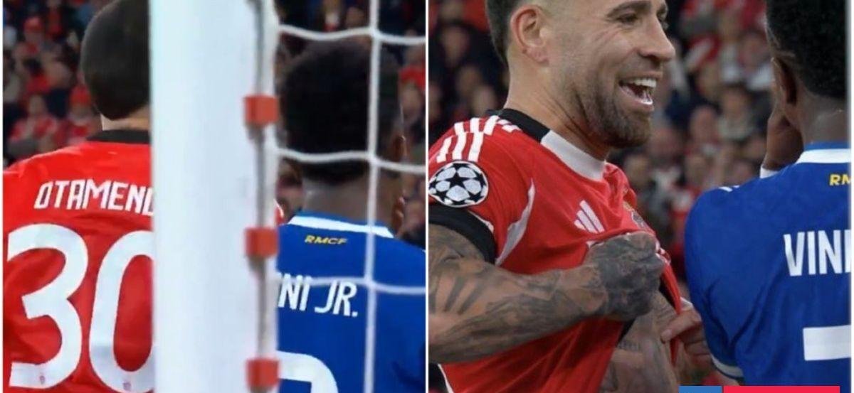 "Esta no la tenés": la fuerte provocación de Nicolás Otamendi contra Vinícius en duelo de Champions