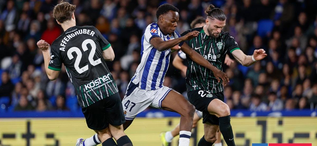 Elche no levanta cabeza y cae ante la Real Sociedad: Lucas Cepeda ingresó en el complemento