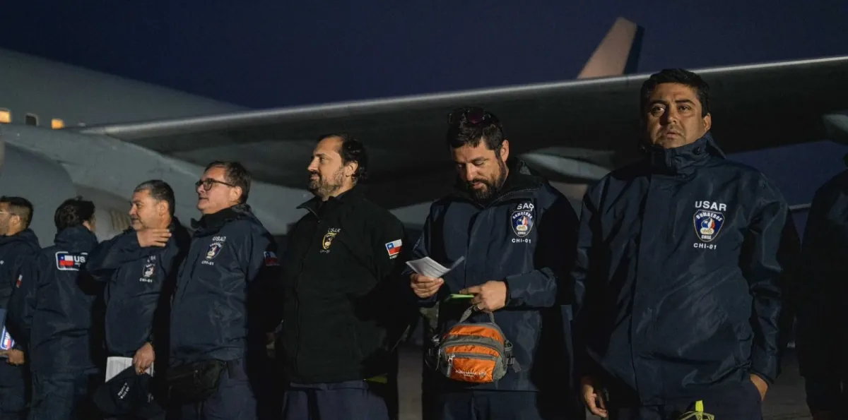 Bomberos USAR regresan a Chile tras participar en misión de búsqueda y rescate en Venezuela