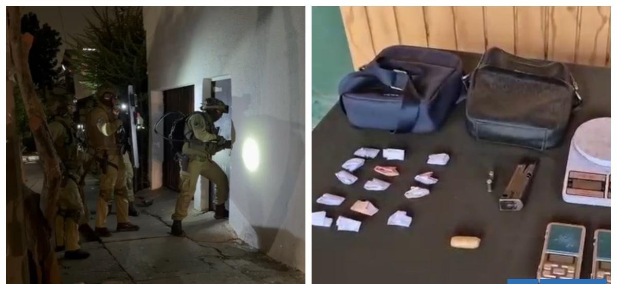 Operativo policial en Cerro Navia deja tres detenidos junto a la incautación de pasta base y armamento