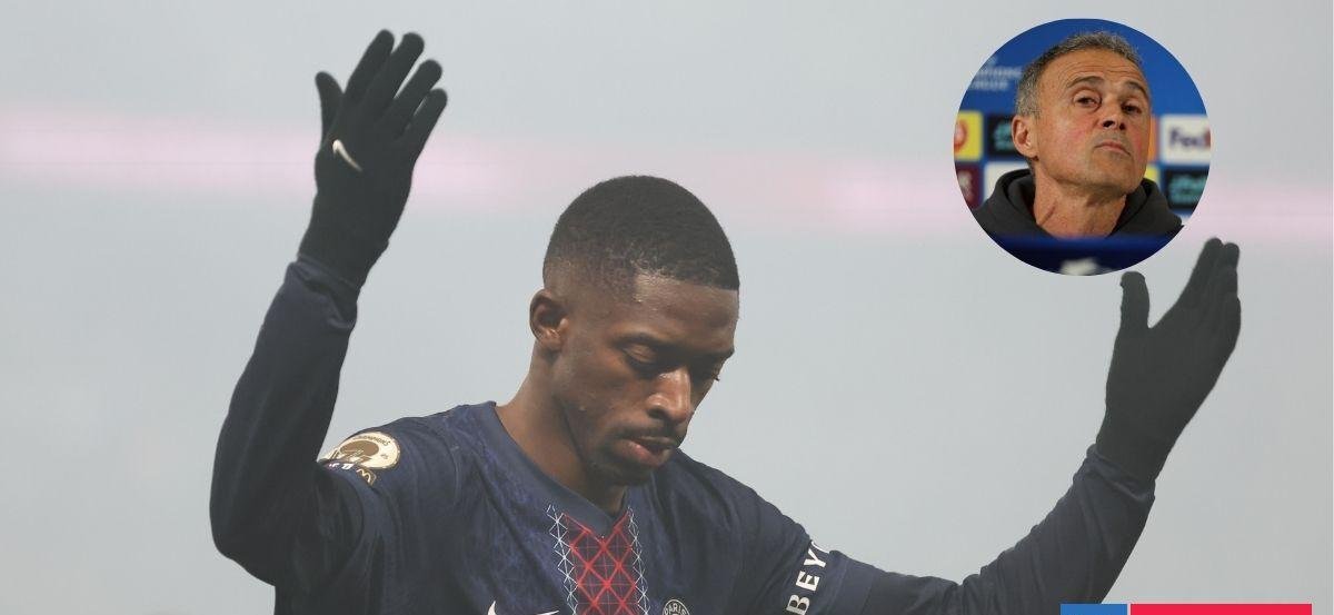 Dembélé critica a compañeros tras derrota del PSG y Luis Enrique se molesta: "No lo permitiré"