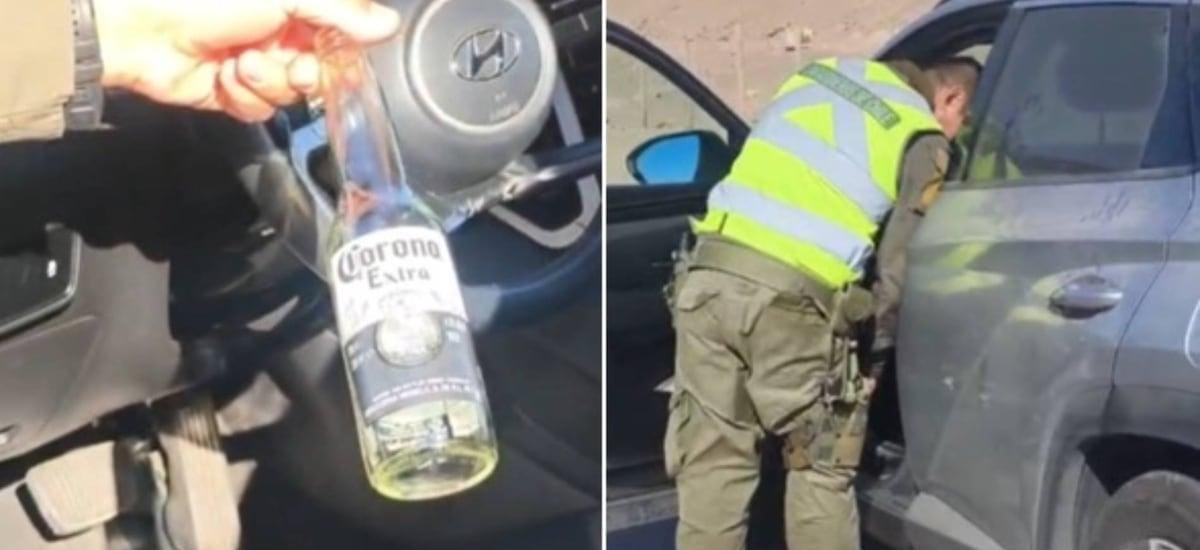 Rápido y cocido: detienen a chofer ebrio que casi duplicó la velocidad permitida en plena Ruta 5 Norte