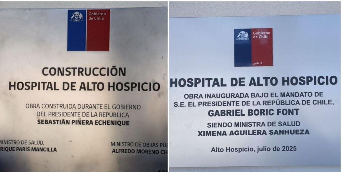 Placa de Sebastián Piñera será reinstalada en Hospital de Alto Hospicio: "Como acto de buena voluntad"